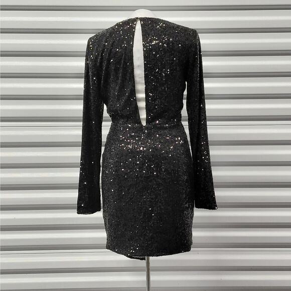 $498 NWT Ronny Kobo Women's Jerry Dress XS Black Sequin Formal Cocktail Party - Picture 2 of 14